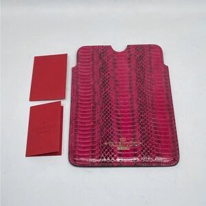 Valentino Garavani Snake Embossed Leather iPad Mini Case